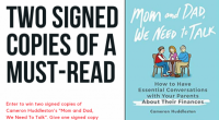 Signed Book “Mom and Dad, We Need To Talk” + $50 Amazon Gift Card